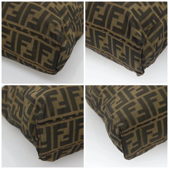 FENDI Zucca Canvas Tote Bag Black Brown Auth - Picture 16 of 16